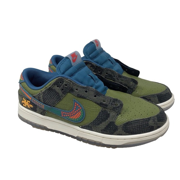 Nike Other - Nike Dunk Low Siempre Familia Sneakers Carbon Green Rift Blue Sail Mens 8.5